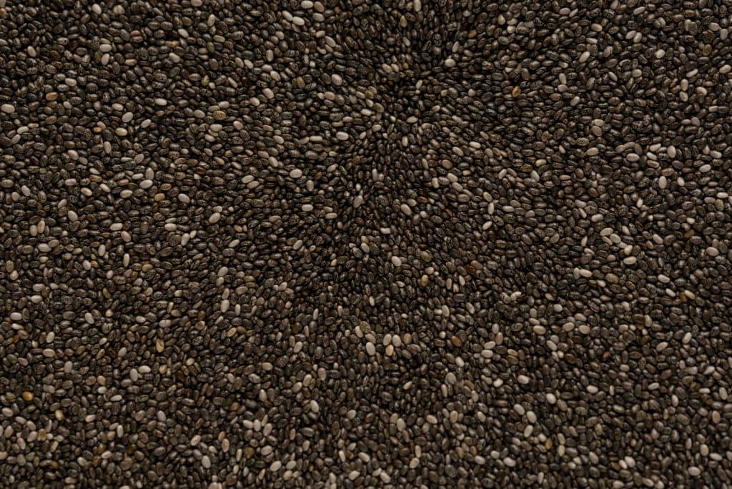 seeds laid out in a pile ready to be processed