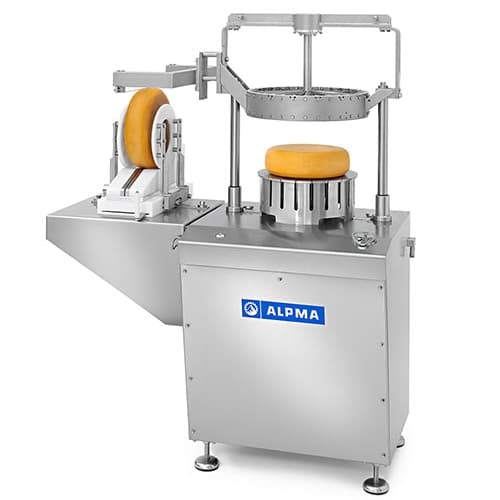 Hydraulic cheese cutter for round and block cheese