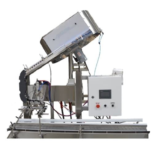 Bottle corking system for high-volume production lines