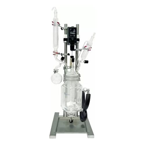 2l single jacketed glass reactor system