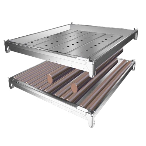 Multimolds for round log processing