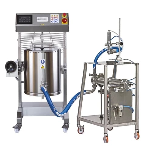 Combination cooker-dosing kit for food packaging