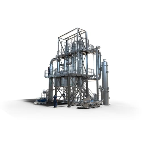 Industrial evaporators for multi-product processing