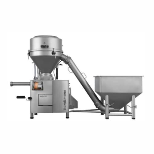 High vacuum filler for ham and ground material