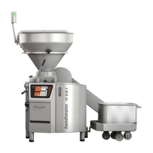 High-pressure vacuum filler for industrial sausage production