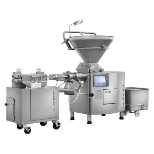 Automatic sausage filling and separating system