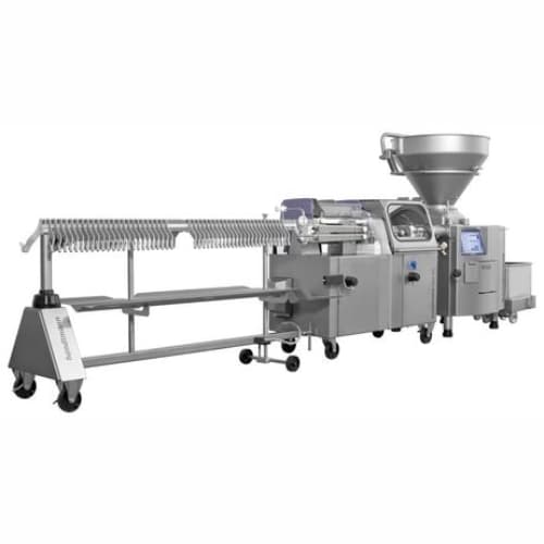 Automatic sausage filling and hanging system