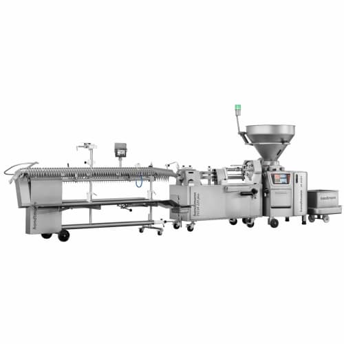 Automated sausage filling and portioning line