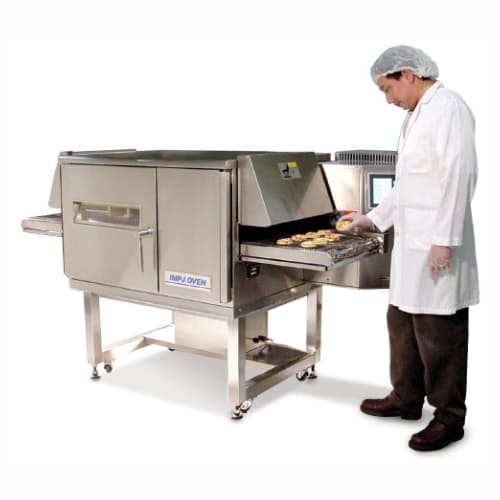 High-speed hot air oven for small-scale continuous cooking