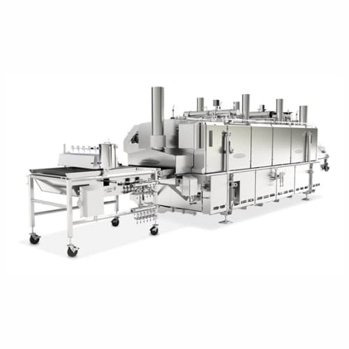 Industrial air fry system for breaded and non-breaded products