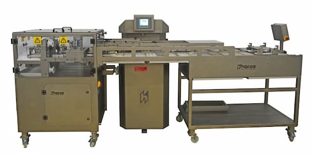 Moulding line for pralines, tablets and cups
