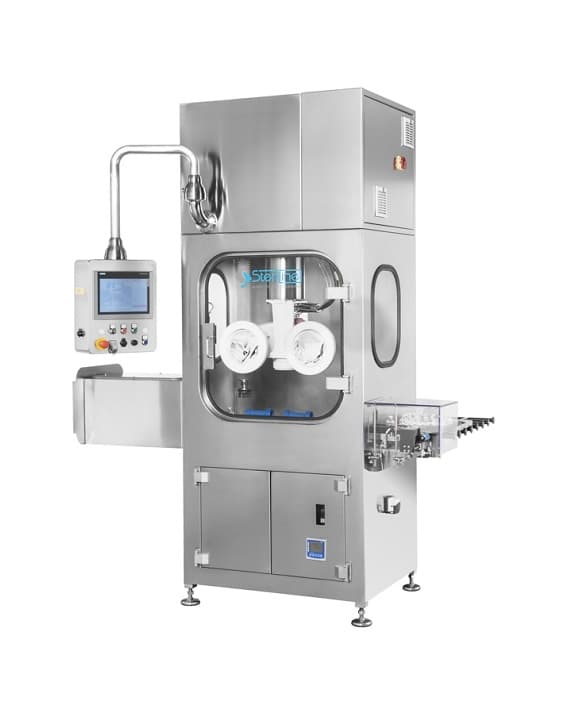 Aseptic automatic vial washing machine