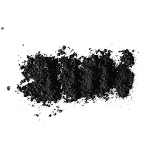 black powder on white surface