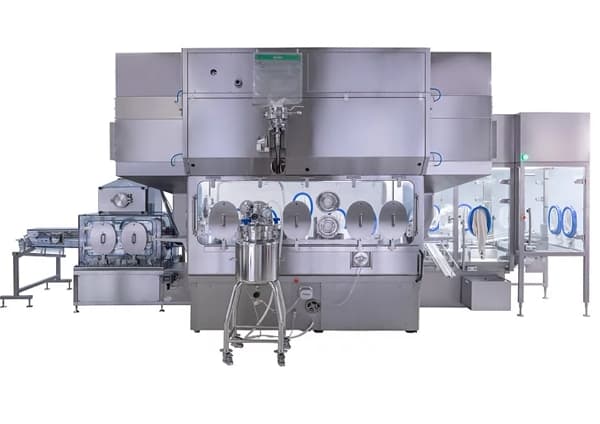Aseptic filling machine for liquids and powders