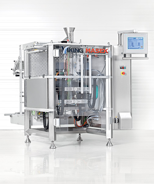 Continuous bagger with twin sealing jaws