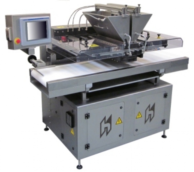 Multi-row one shot chocolate depositor