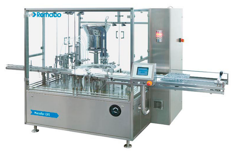 Monobloc small volume liquid filler