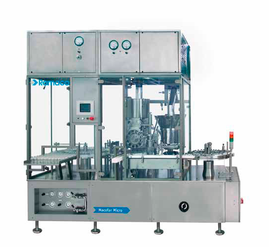 Microdosing machine for sterile powders