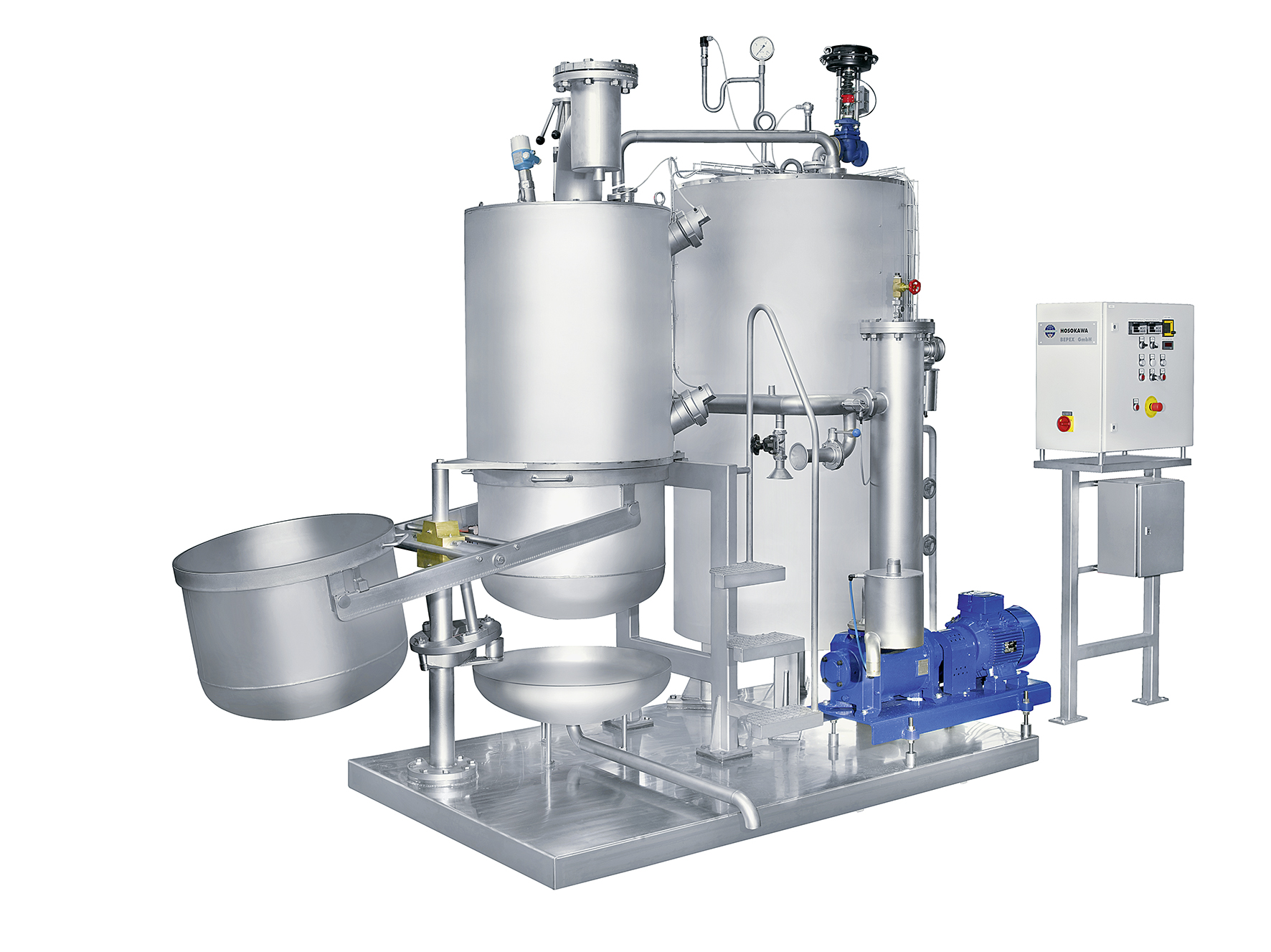 Continuous cooker for hard candy