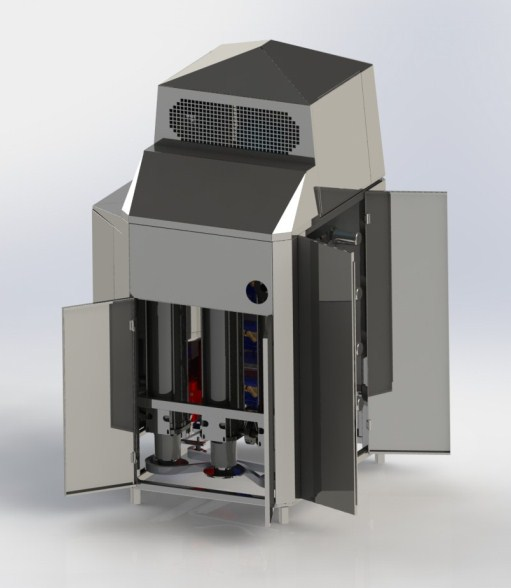 High capacity tempering machine