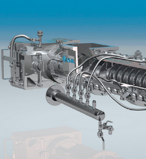 Annular gap expander for compound feed