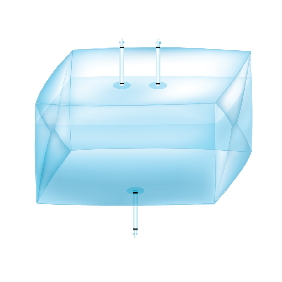 3D disposable bags for bioprocesses