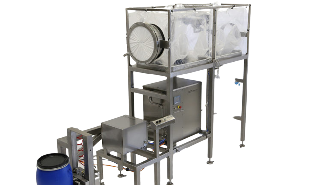 Flexible contained drum transfer system