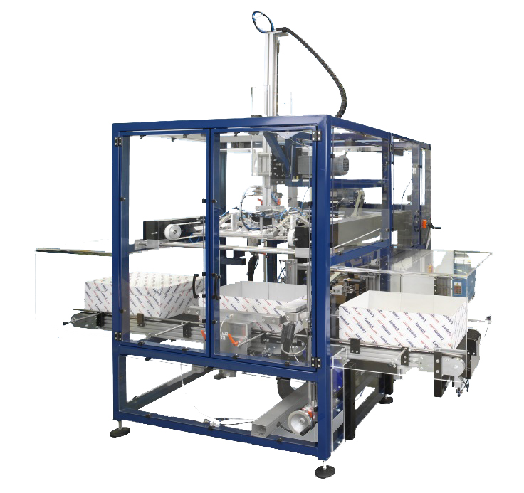 Lid applicator for corrugated cases