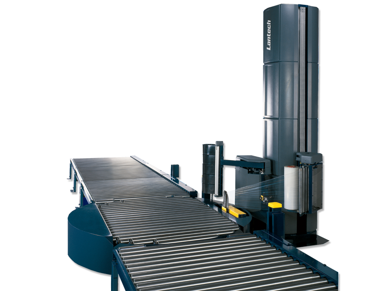 Automatic turn-table stretch wrapper