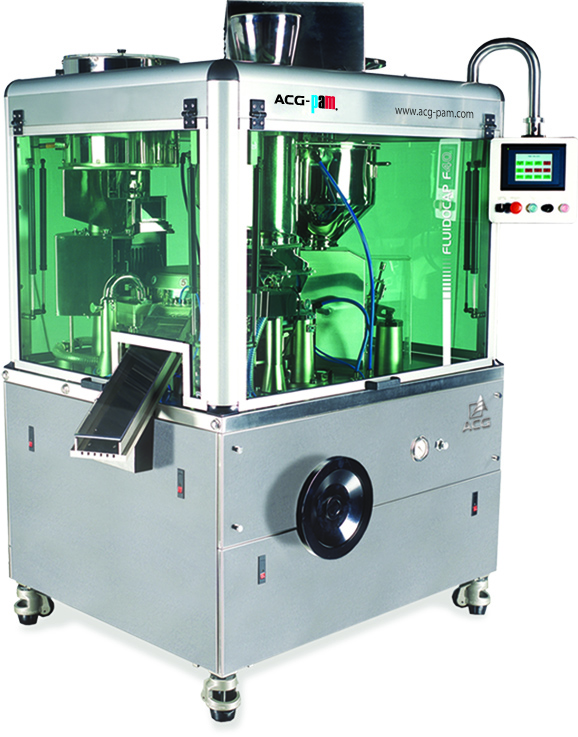 Automatic capsule filler for liquid solutions