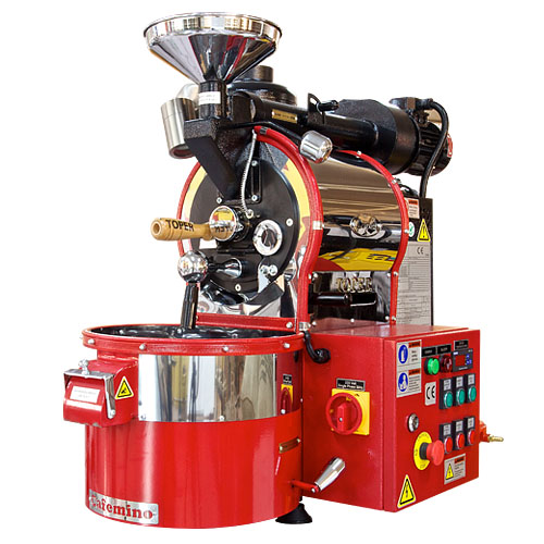 Gas heated mini coffee roaster
