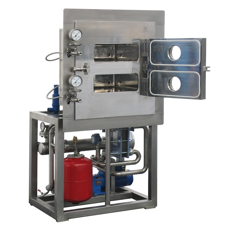 Laboratory-scale vacuum tray drying oven