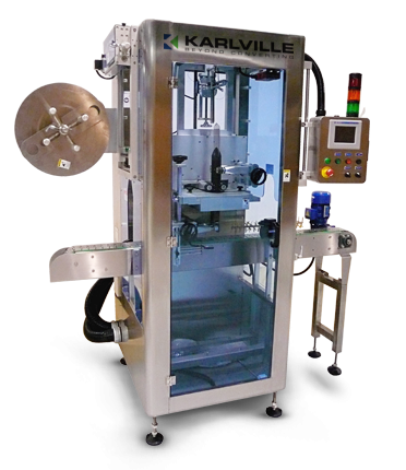 Low speed can sleeve applicator