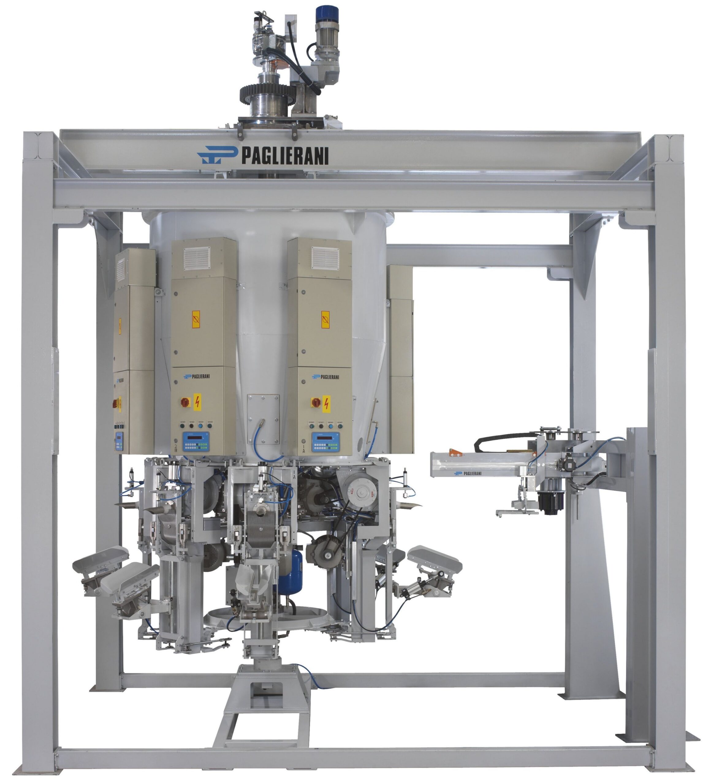 Rotary bag packers for valve bags