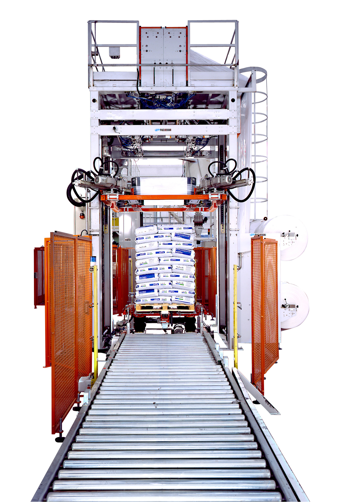 Stretch pallet hooder