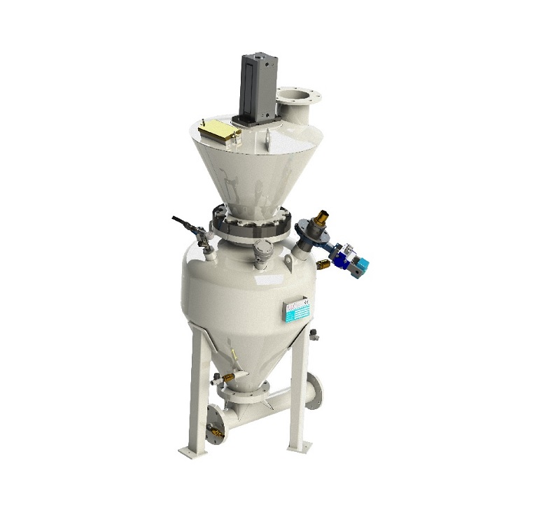 Dense phase conveyor for abrasive materials