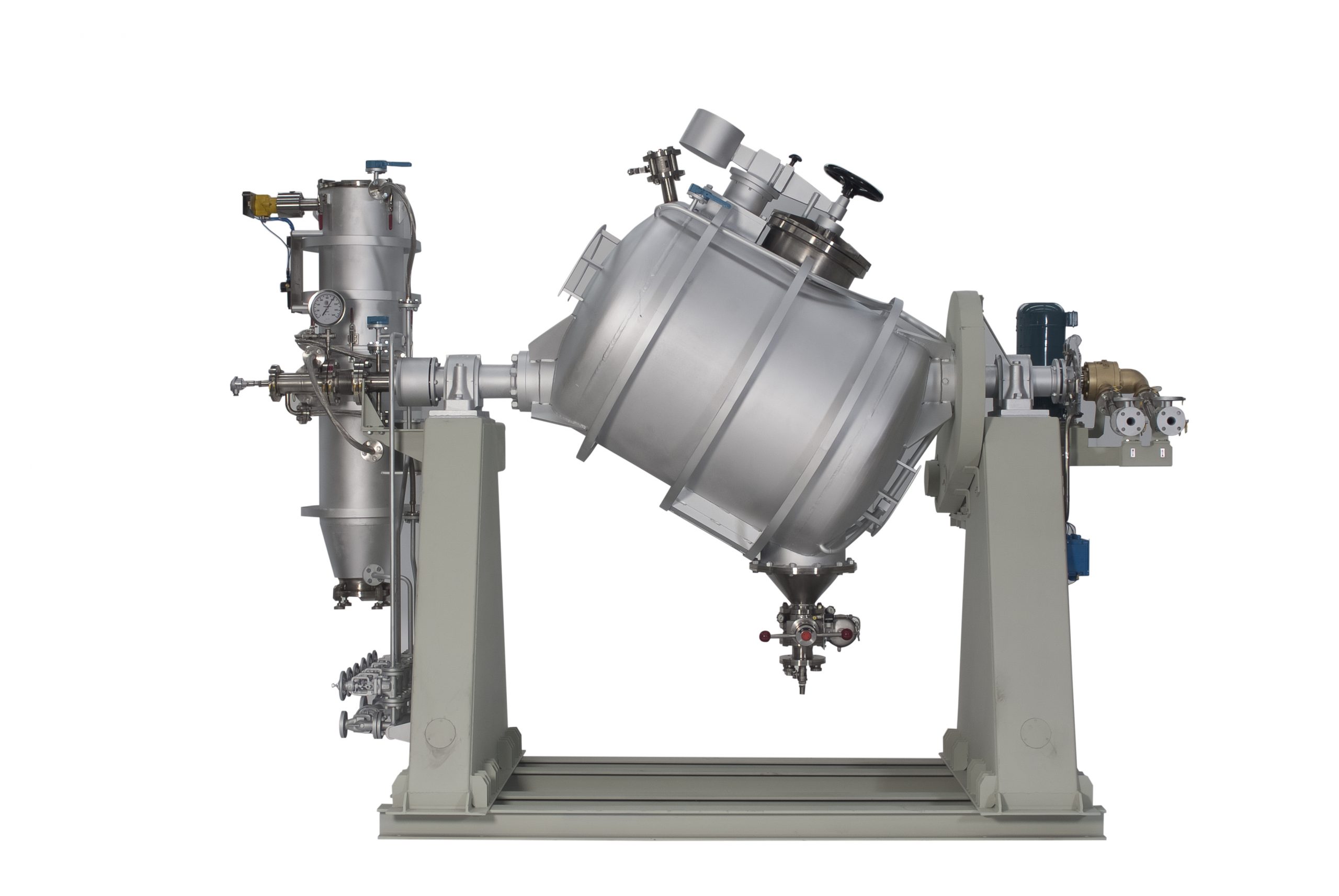 Tumble dryer for granulated plastics