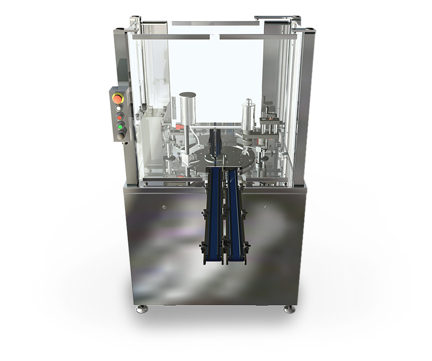 Semi-automatic filling machine for nail polish