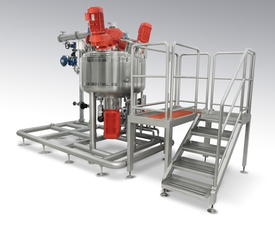 Temperature-treatment mixer for bakery & gastronomy