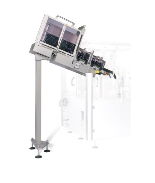 Loading cassette for a tube filler