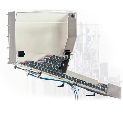 Tube feeder for a small scale production tube filler
