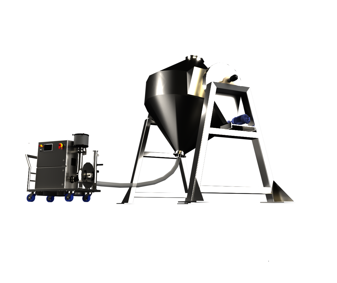 Mobile air knife dryer for tanks