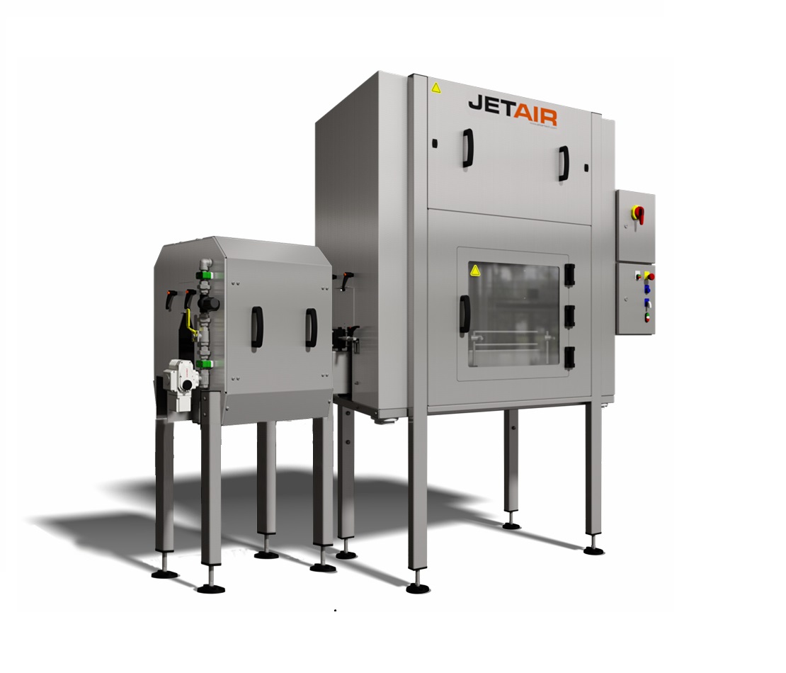 Rinsing and drying system for containers