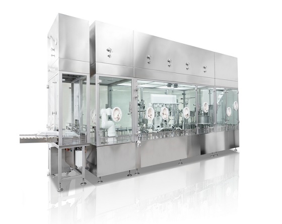 Nested syringe filling machine
