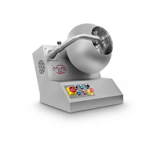 Small scale dragee coating machine
