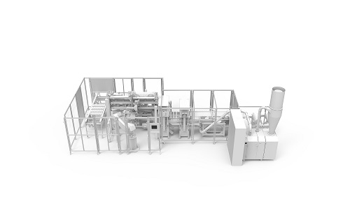 Automatic packaging machine for chocolate figures