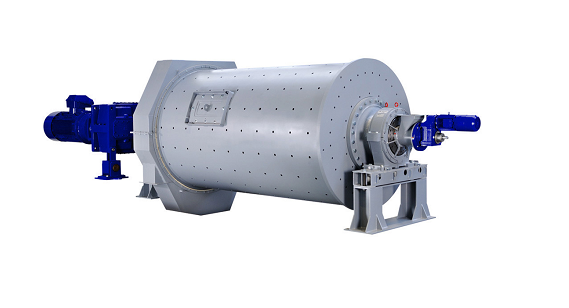 Horizontal rotary ball mill drum
