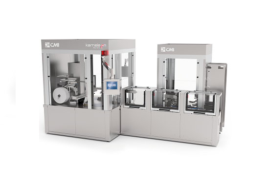 Compact powder pressing machine