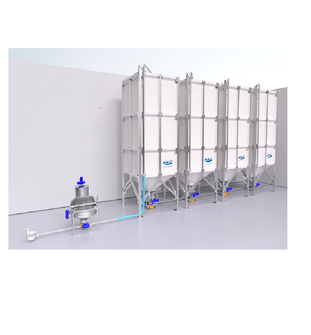 ATEX Indoor silo for sugar and flour
