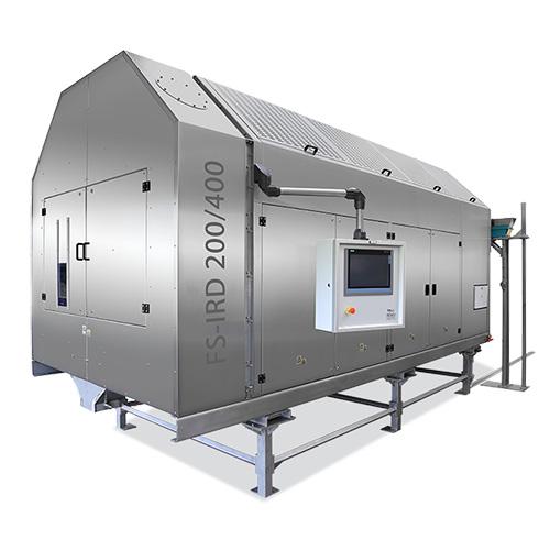 Infrared rotating drum dryer